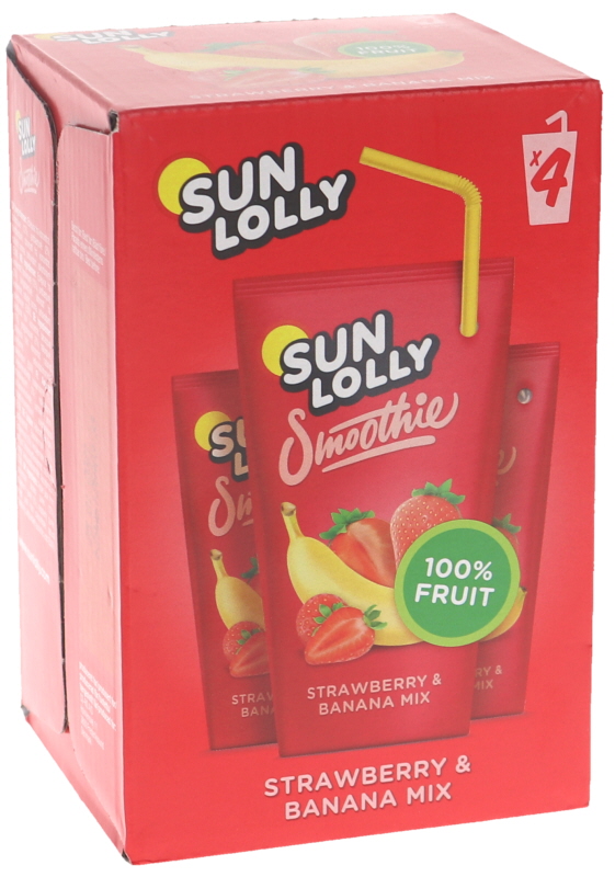 Smoothiet Mansikka & Banaani 4kpl - 73% alennus