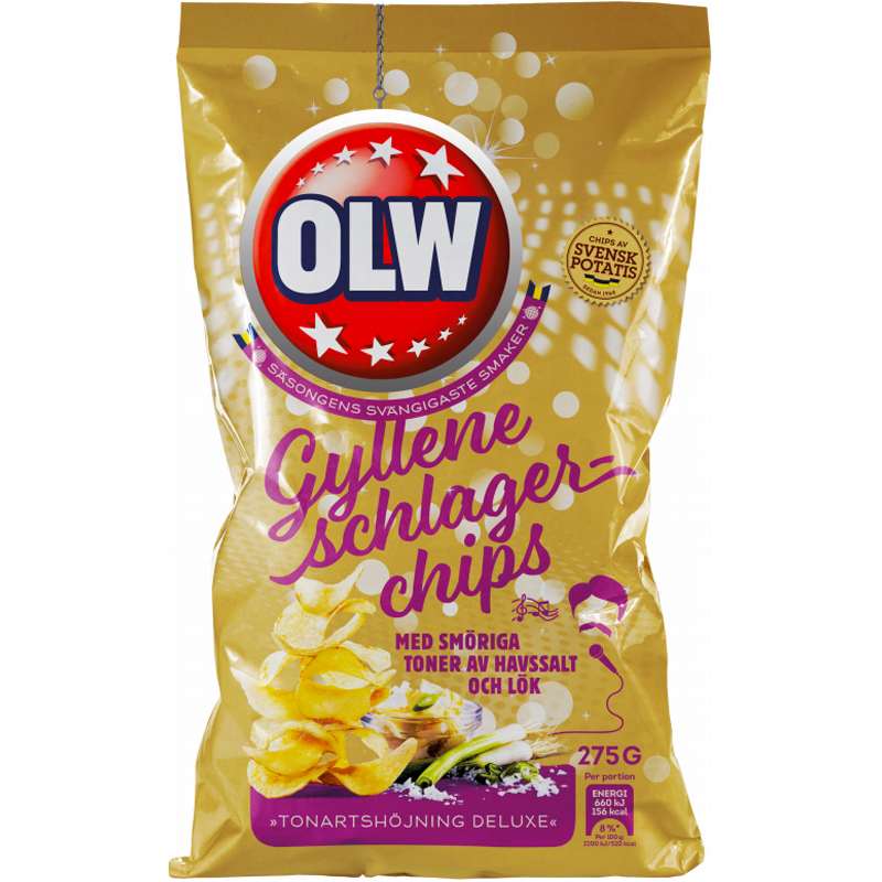 Sipsit "Gyllene Schlager" 275g - 79% alennus